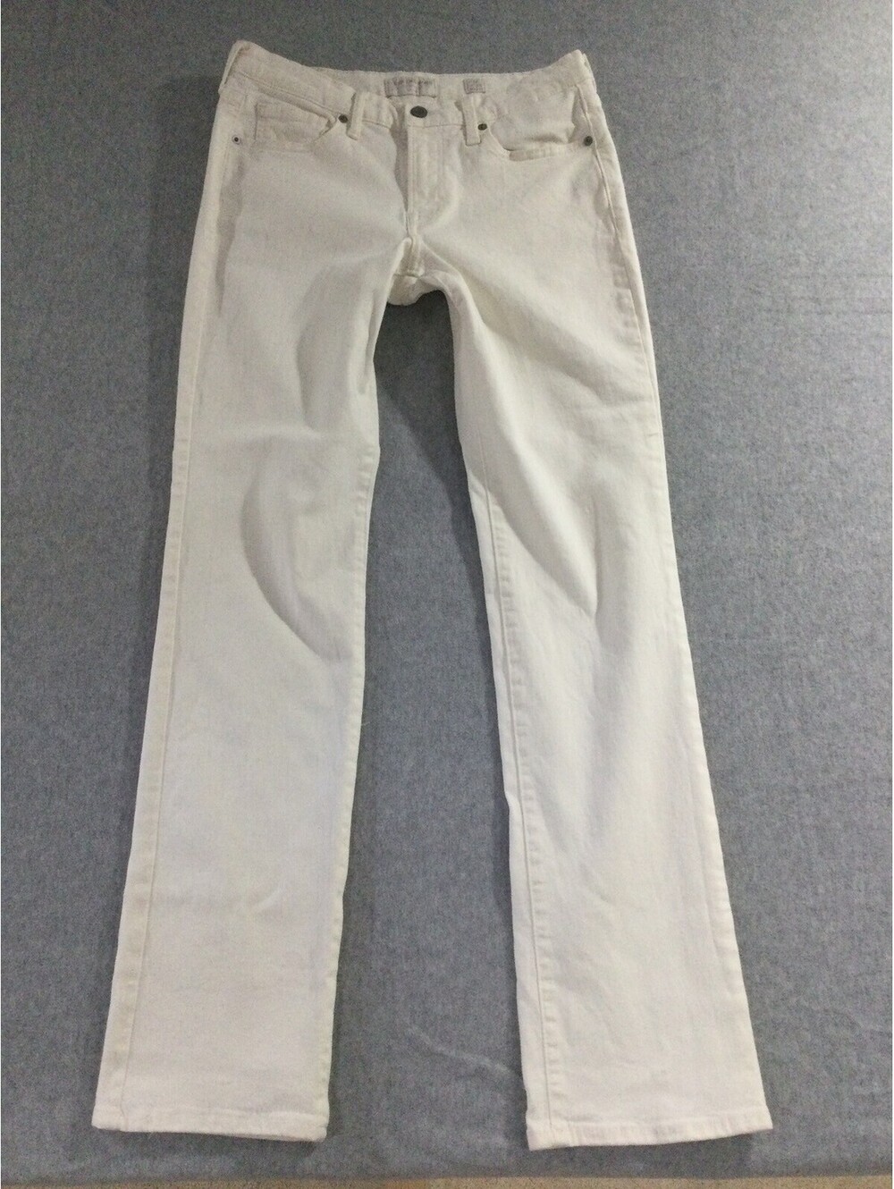 Lucky Brand Sweet Mid Rise Straight Jeans Cream Off White 7WP11143 Womens 6/28 R
